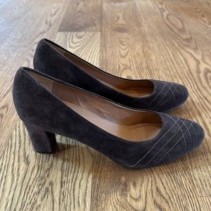 Talbots Leather Suede Heel